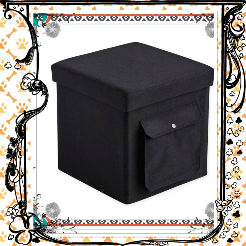 Folding Ottoman with Laptop Tray